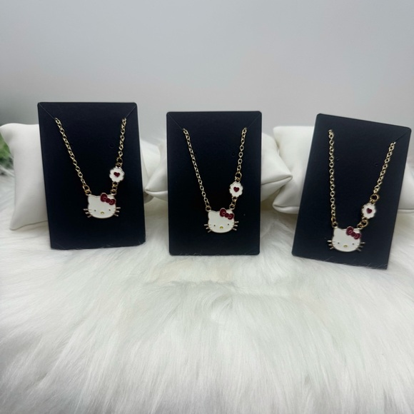 Hello Kitty Pendant Chain Necklace Lot of 3 - Picture 4 of 5